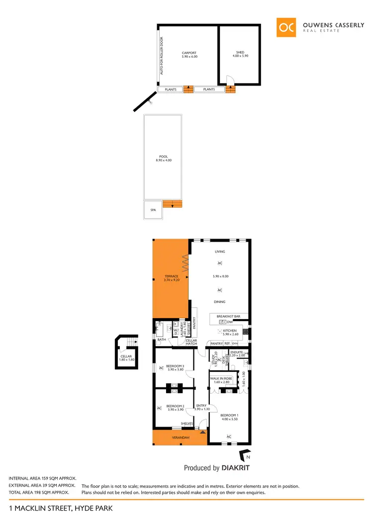 Floorplan of Homely house listing, 1 Macklin Street, Hyde Park SA 5061
