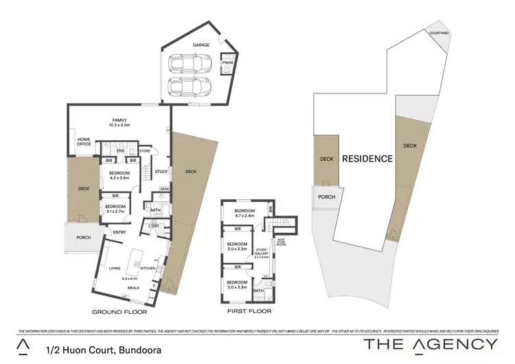 Floorplan of Homely house listing, 1/2 Huon Court, Bundoora VIC 3083