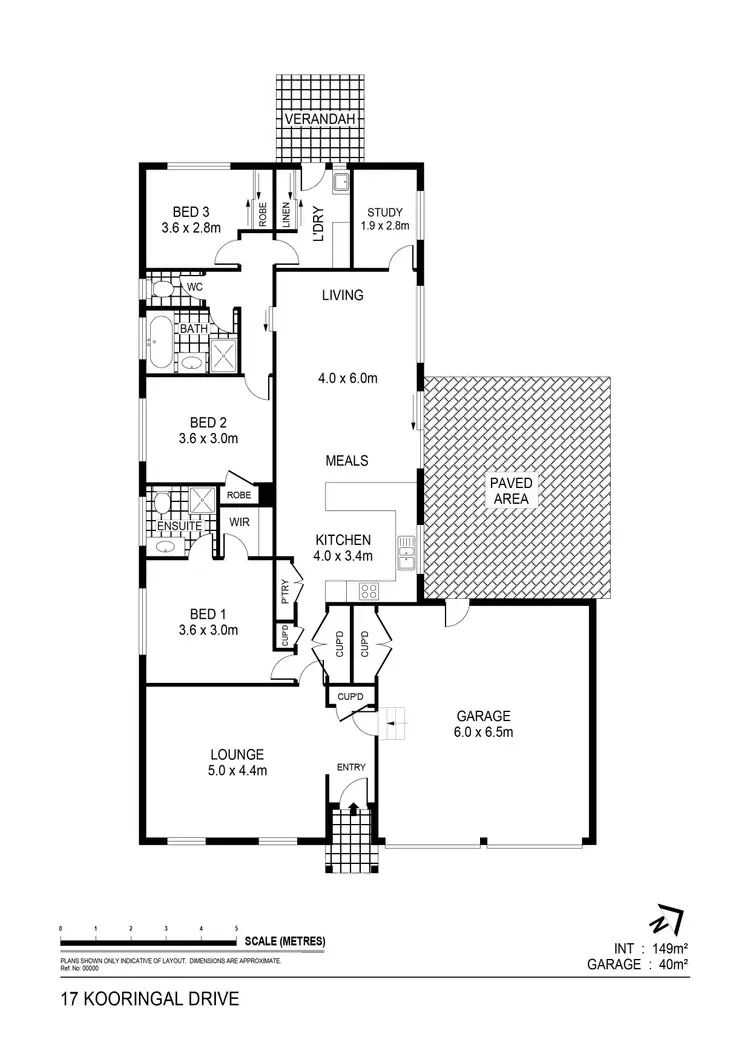 Floorplan of Homely house listing, 17 Kooringal Drive, Eaglehawk VIC 3556