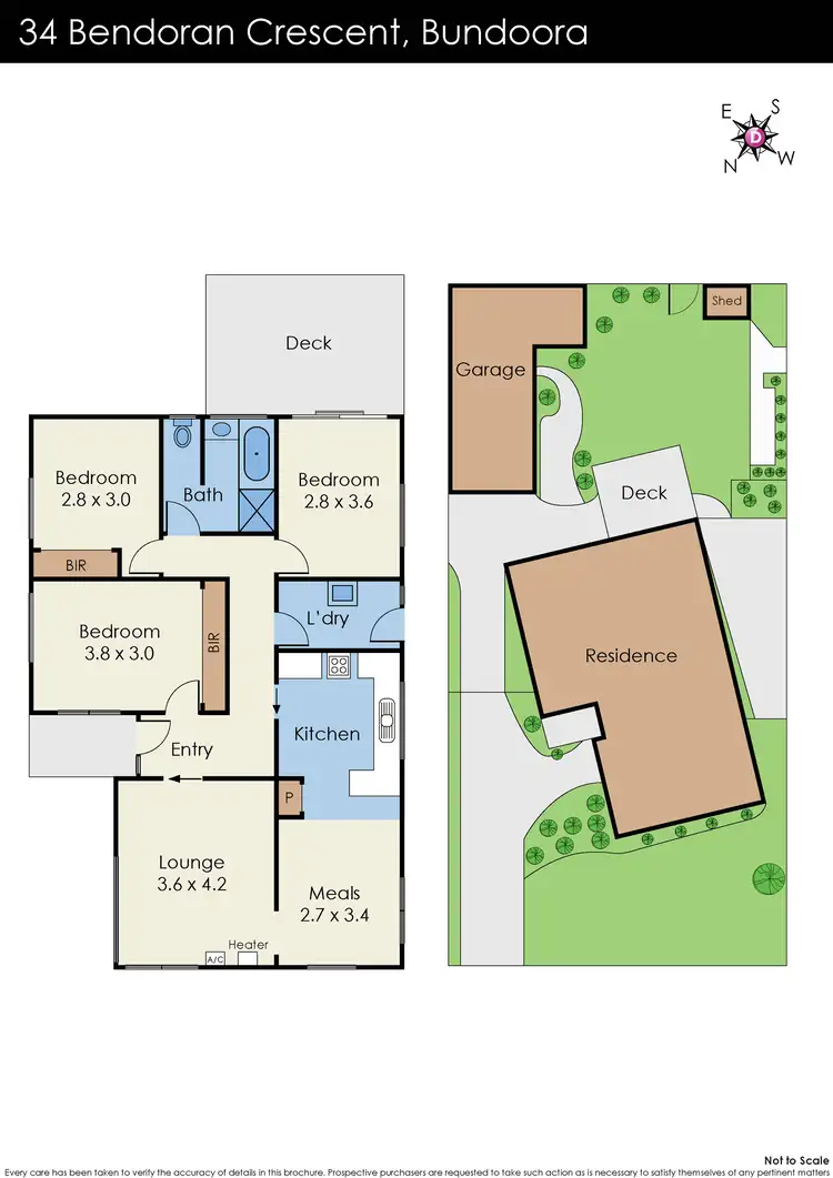 Floorplan of Homely house listing, 34 Bendoran Crescent, Bundoora VIC 3083