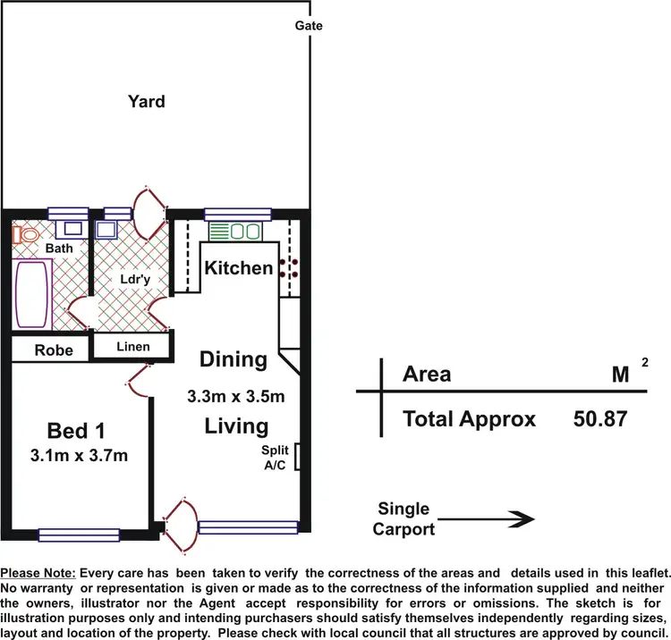 Floorplan of Homely unit listing, 4/34 Stevens Street, Seaton SA 5023