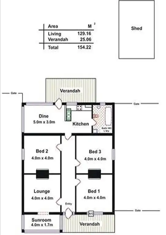 Floorplan of Homely house listing, 73 King Street, Alberton SA 5014