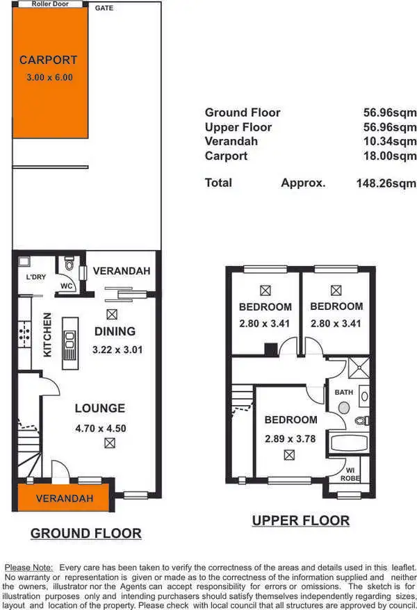 Floorplan of Homely townhouse listing, 15 Bruno Drive, Blakeview SA 5114