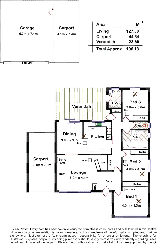 Floorplan of Homely house listing, 10 Sturt Road, Valley View SA 5093