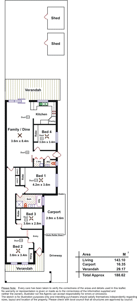 Floorplan of Homely house listing, 56 Webb Street, Queenstown SA 5014