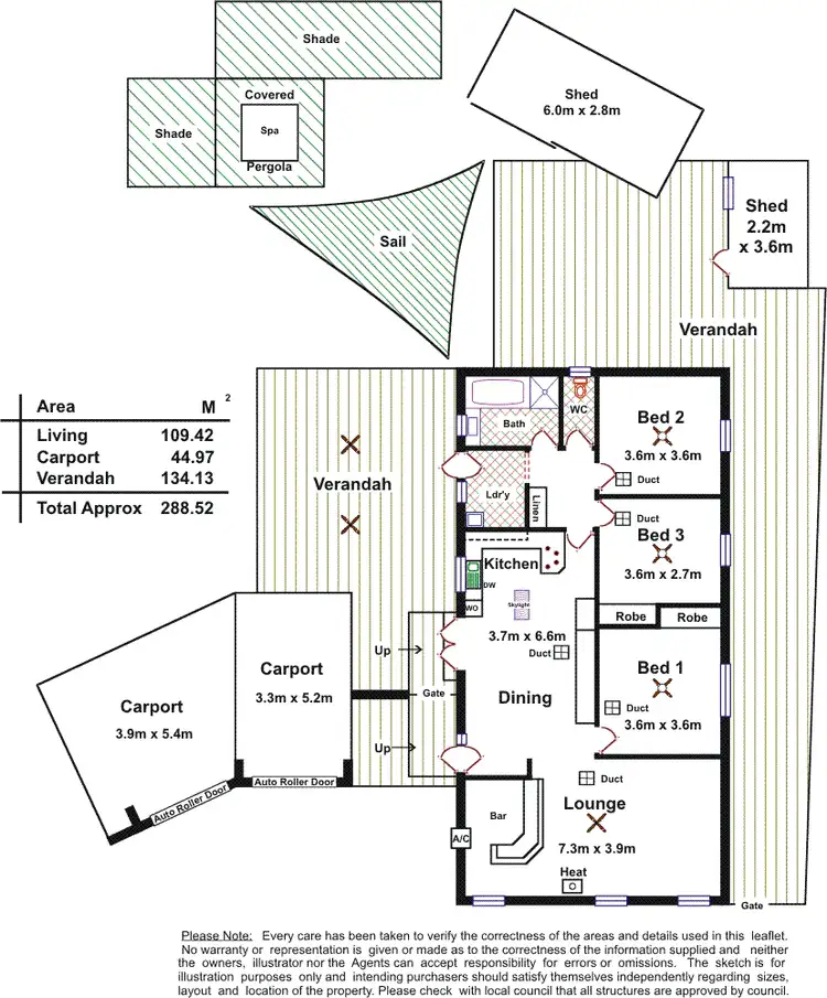 Floorplan of Homely house listing, 7 Erlunga Court, Pooraka SA 5095