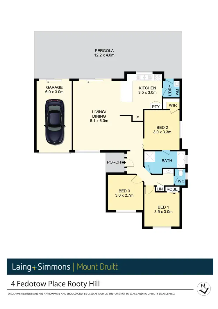 Floorplan of Homely house listing, 4 Fedotow Place, Rooty Hill NSW 2766