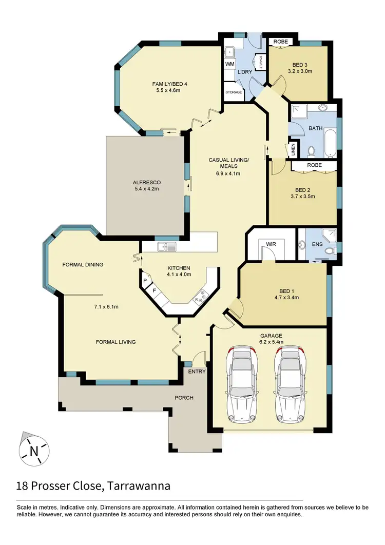 Floorplan of Homely house listing, 18 Prosser Close, Tarrawanna NSW 2518