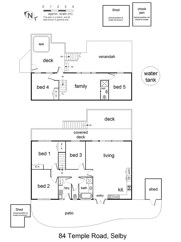 Floorplan of Homely house listing, 84 Temple Road, Selby VIC 3159