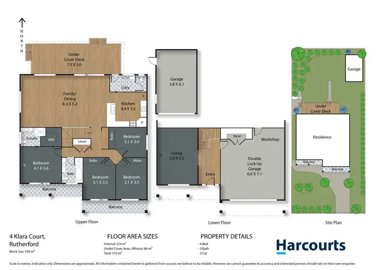 Floorplan of Homely house listing, 4 Klara Court, Rutherford NSW 2320