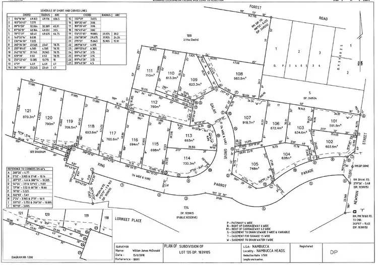 Floorplan of Homely land listing, LOT 103 King Parrot Parade 'forest Heights Estate', Nambucca Heads NSW 2448
