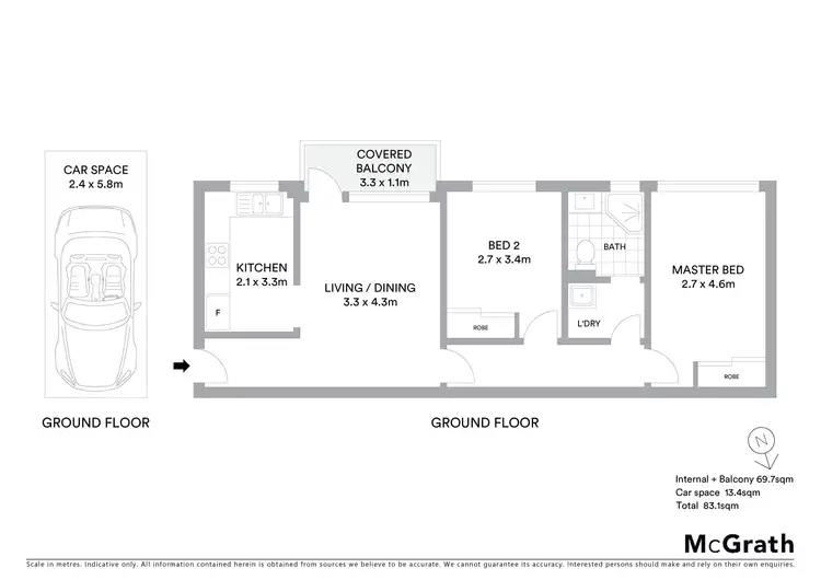 Floorplan of Homely apartment listing, 4/38 Meadow Crescent, Meadowbank NSW 2114