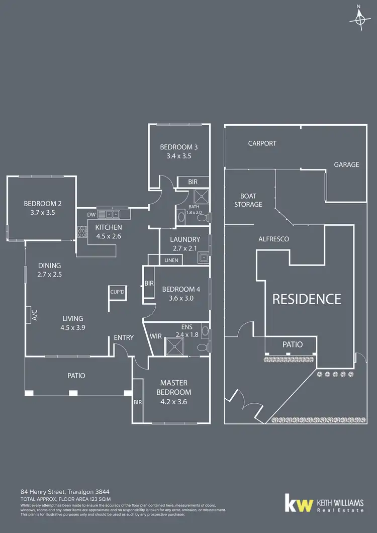 Floorplan of Homely house listing, 84 Henry Street, Traralgon VIC 3844