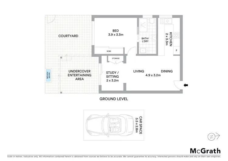 Floorplan of Homely unit listing, 11/17 Baxter Avenue, Kogarah NSW 2217
