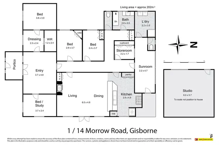 Floorplan of Homely house listing, 1/14 Morrow Road, Gisborne VIC 3437