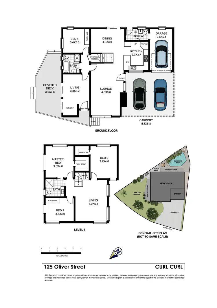 Floorplan of Homely house listing, 125 Oliver Street, Curl Curl NSW 2096