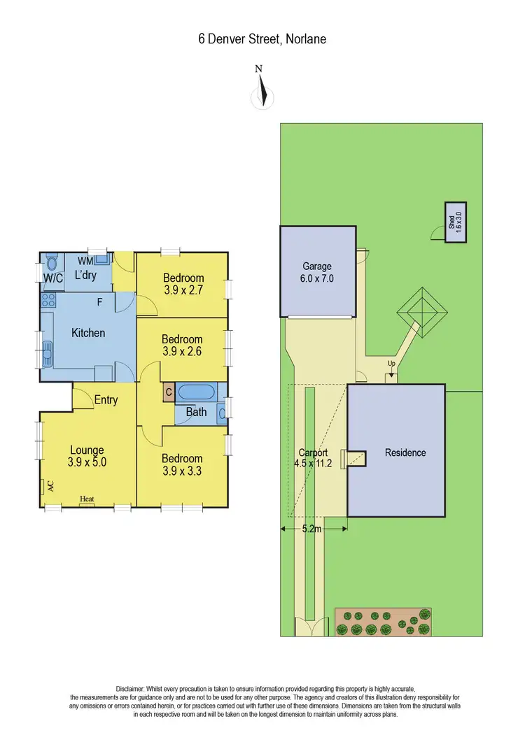 Floorplan of Homely house listing, 6 Denver Street, Norlane VIC 3214