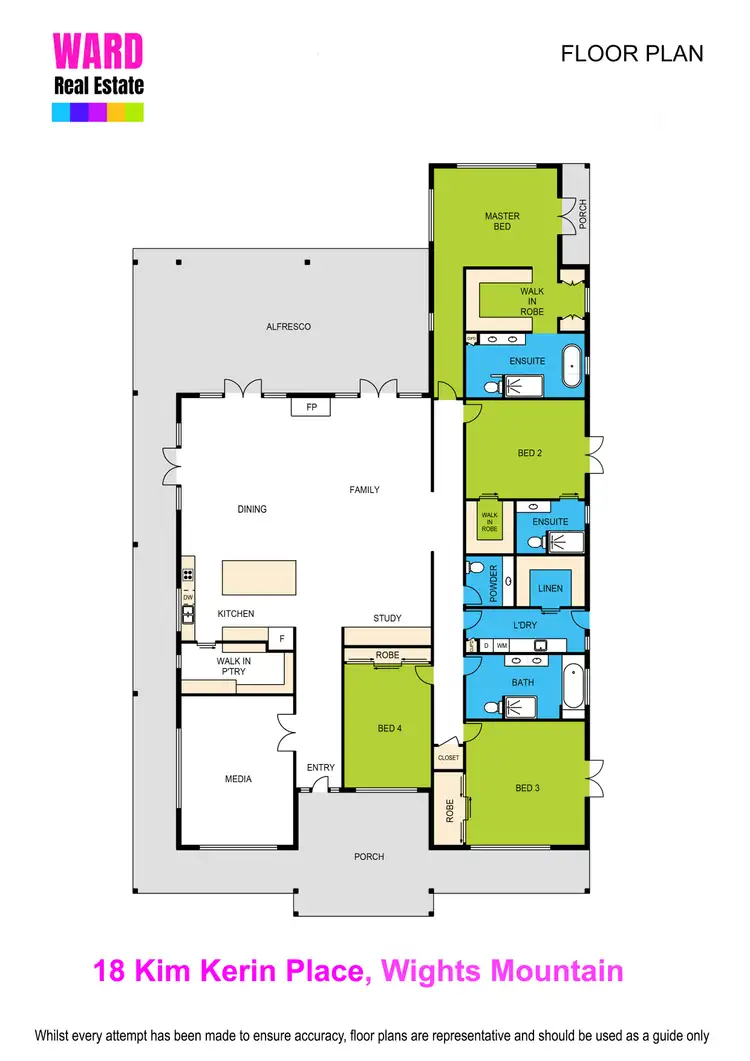 Floorplan of Homely house listing, 18 Kim Kerin Place, Wights Mountain QLD 4520