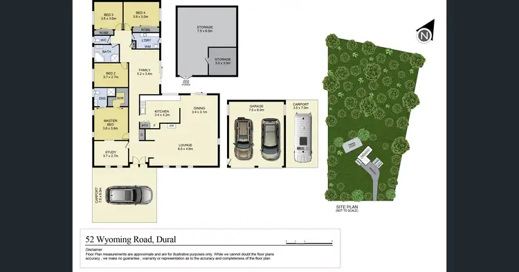 Floorplan of Homely house listing, 52 Wyoming Road, Dural NSW 2158