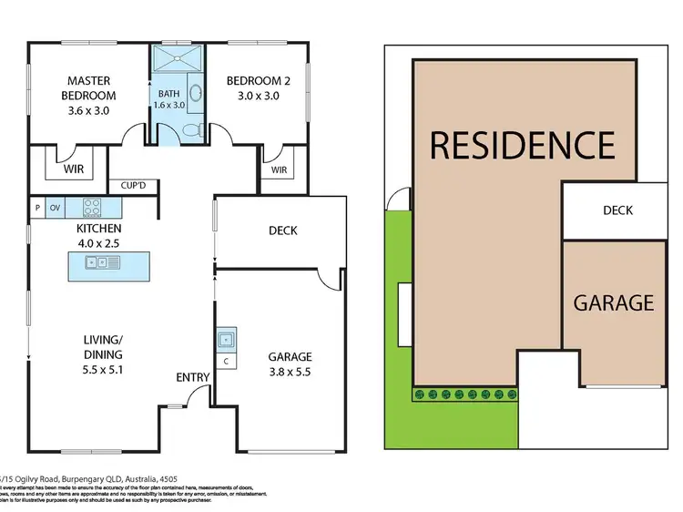 Floorplan of Homely retirement listing, 395/722 Morayfield Road, Burpengary QLD 4505