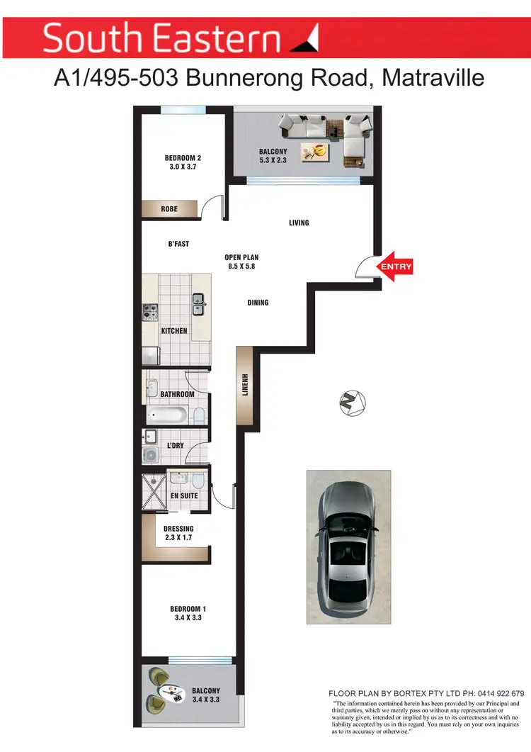 Floorplan of Homely apartment listing, A1/495-503 Bunnerong Road, Matraville NSW 2036