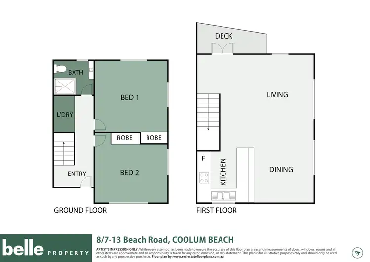 Floorplan of Homely unit listing, 8/7-13 Beach Road, Coolum Beach QLD 4573