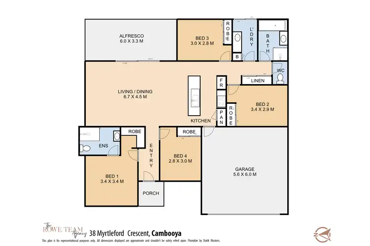 Floorplan of Homely house listing, 38 Myrtleford Crescent, Cambooya QLD 4358