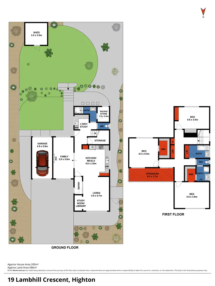 Floorplan of Homely house listing, 19 Lambhill Crescent, Highton VIC 3216