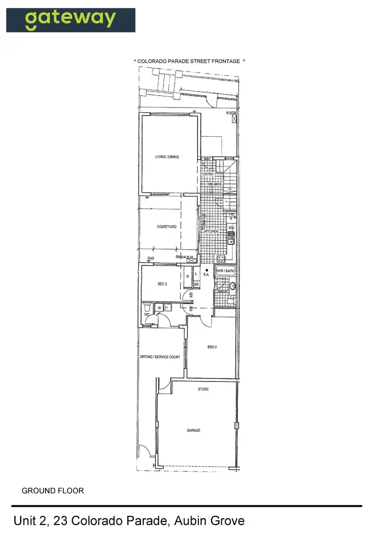Floorplan of Homely house listing, 2/23 Colorado Parade, Aubin Grove WA 6164