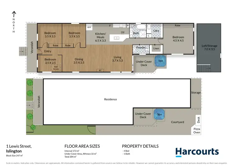 Floorplan of Homely house listing, 1 Lewis Street, Islington NSW 2296