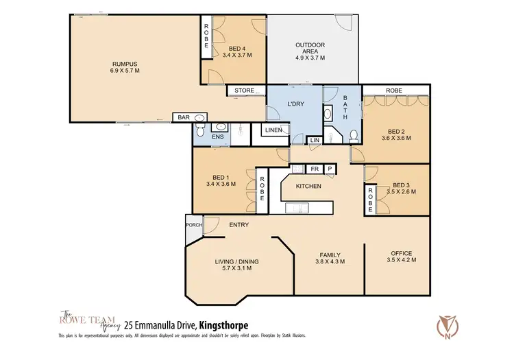 Floorplan of Homely house listing, 25 Emmanulla Drive, Kingsthorpe QLD 4400