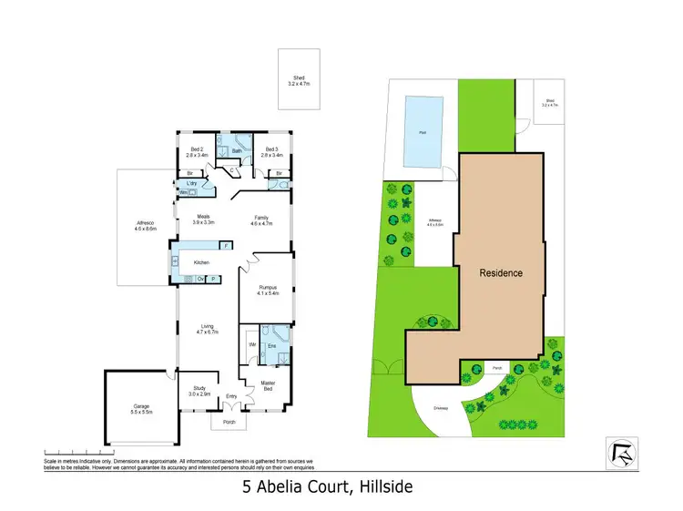 Floorplan of Homely house listing, 5 Abelia Court, Hillside VIC 3037