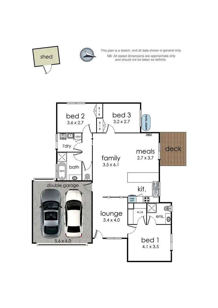 Floorplan of Homely unit listing, 13A White Avenue, Bayswater North VIC 3153