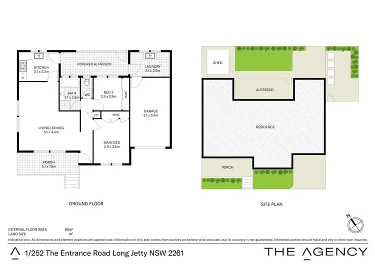 Floorplan of Homely unit listing, 1/252 The Entrance Road, Long Jetty NSW 2261