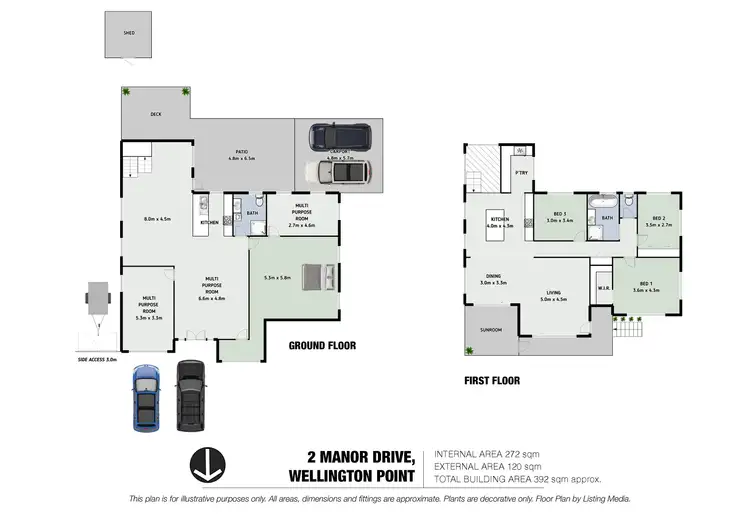 Floorplan of Homely house listing, 2 Manor Drive, Wellington Point QLD 4160