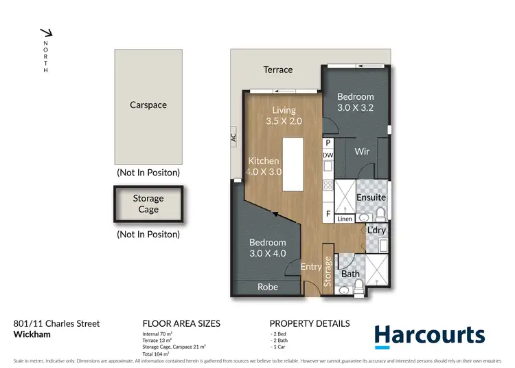 Floorplan of Homely apartment listing, 801/11 Charles Street, Wickham NSW 2293