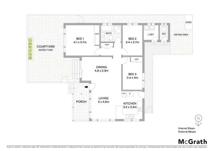 Floorplan of Homely villa listing, 3/325 Trafalgar Avenue, Umina Beach NSW 2257