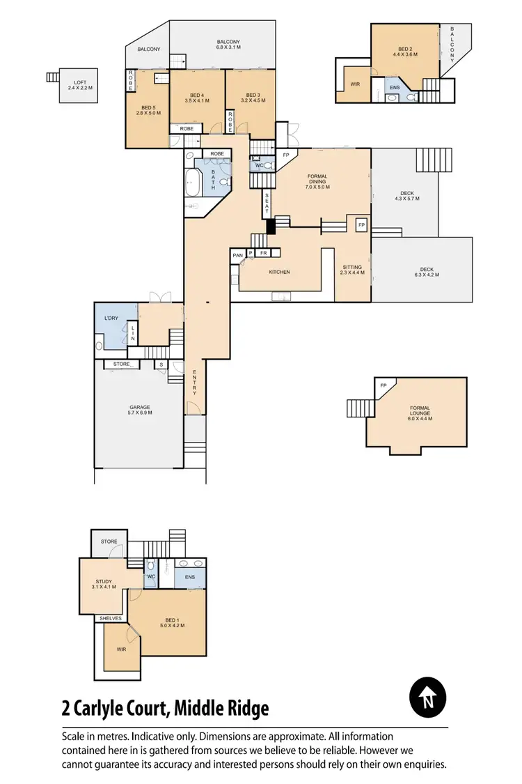 Floorplan of Homely house listing, 2 Carlyle Court, Middle Ridge QLD 4350