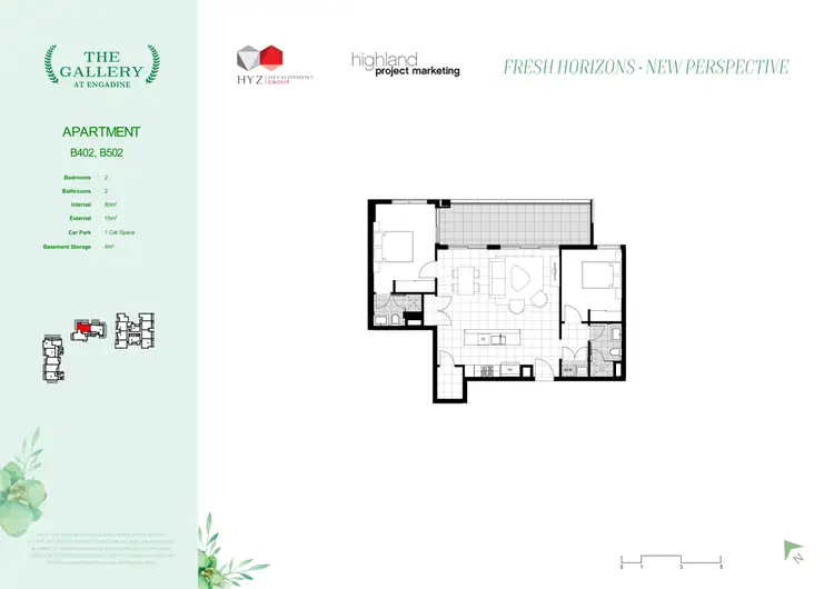 Floorplan of Homely apartment listing, B402/1081-1091A Old Princes Highway, Engadine NSW 2233