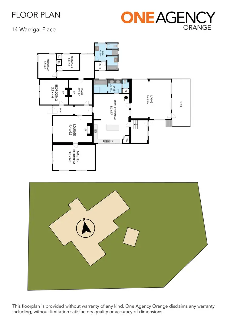 Floorplan of Homely house listing, 14 Warrigal Place, Orange NSW 2800