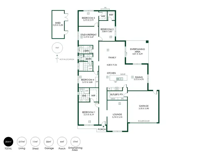 Floorplan of Homely house listing, 11 Allendale Grove, Woodside SA 5244