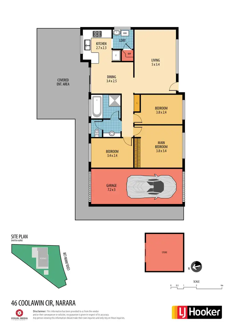 Floorplan of Homely house listing, 46 Coolawin Circle, Narara NSW 2250