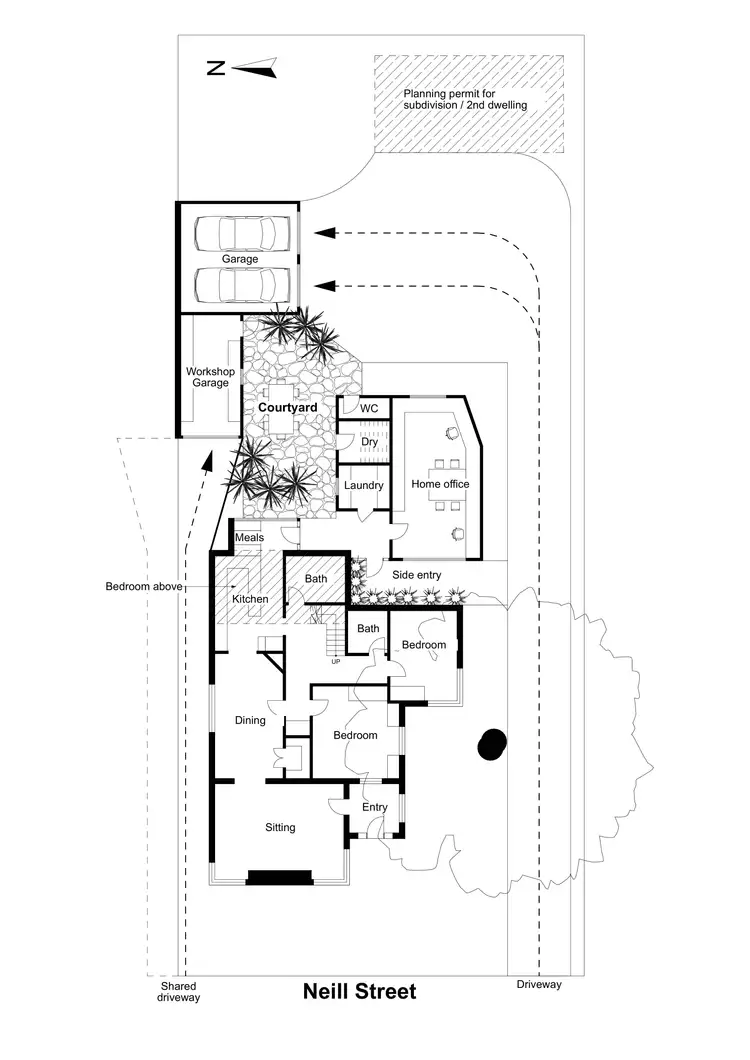 Floorplan of Homely house listing, 320 Neill Street, Soldiers Hill VIC 3350