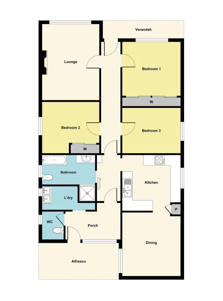 Floorplan of Homely house listing, 15 Loch Avenue, Ballarat Central VIC 3350