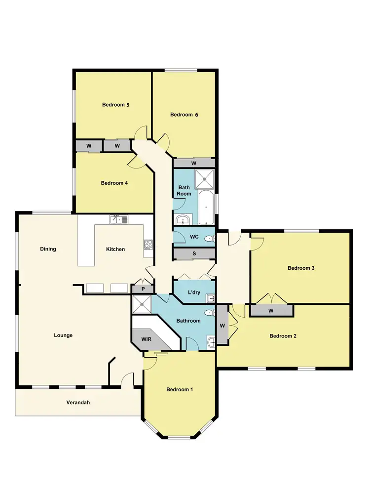 Floorplan of Homely house listing, 1 Ploughshare Drive, Mount Helen VIC 3350
