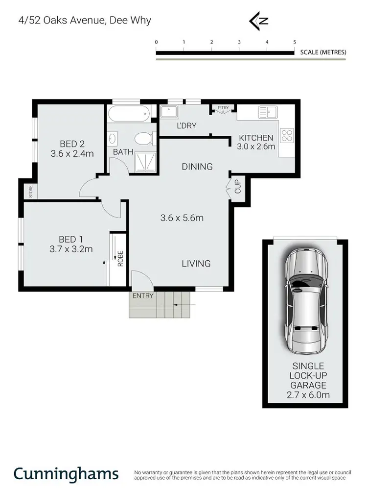 Floorplan of Homely apartment listing, 4/52 Oaks Avenue, Dee Why NSW 2099