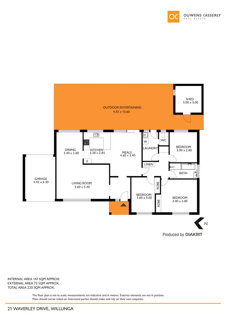 Floorplan of Homely house listing, 21 Waverley Drive, Willunga SA 5172