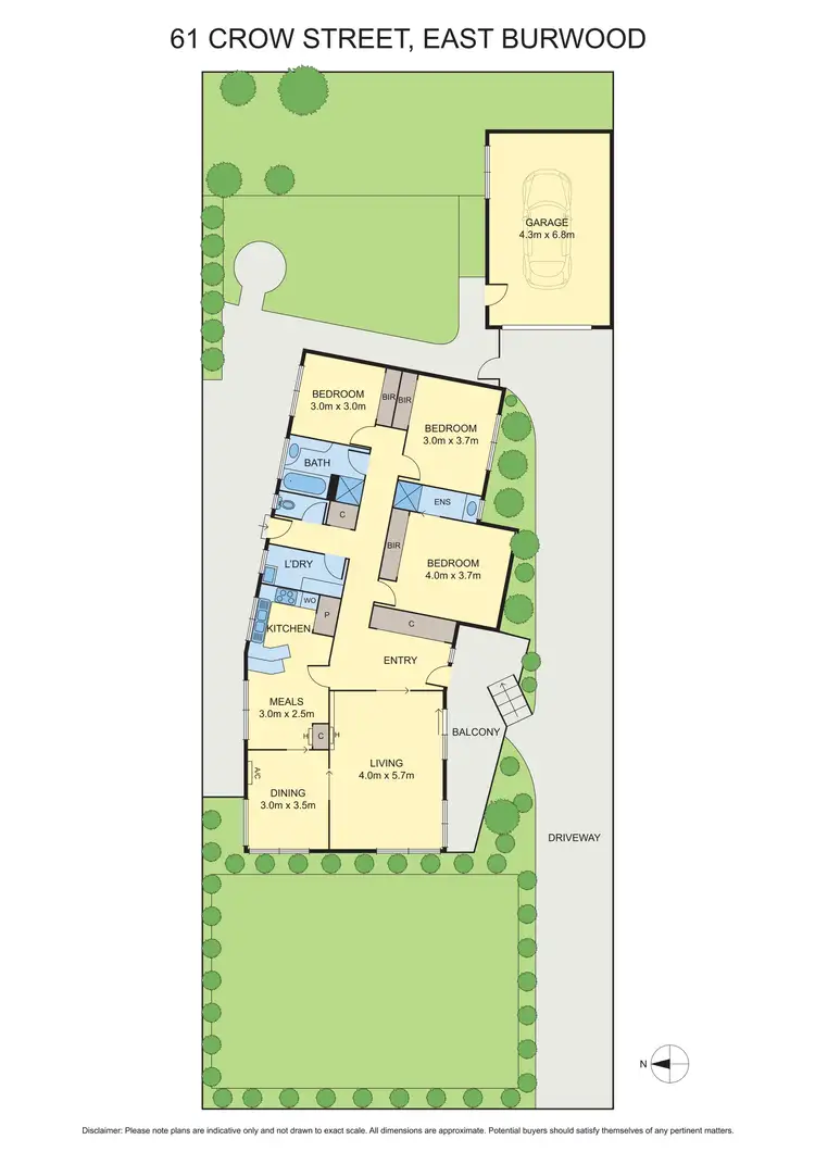 Floorplan of Homely house listing, 61 Crow Street, Burwood East VIC 3151