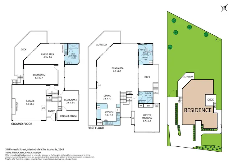 Floorplan of Homely house listing, 3 Hillmeads Street, Merimbula NSW 2548