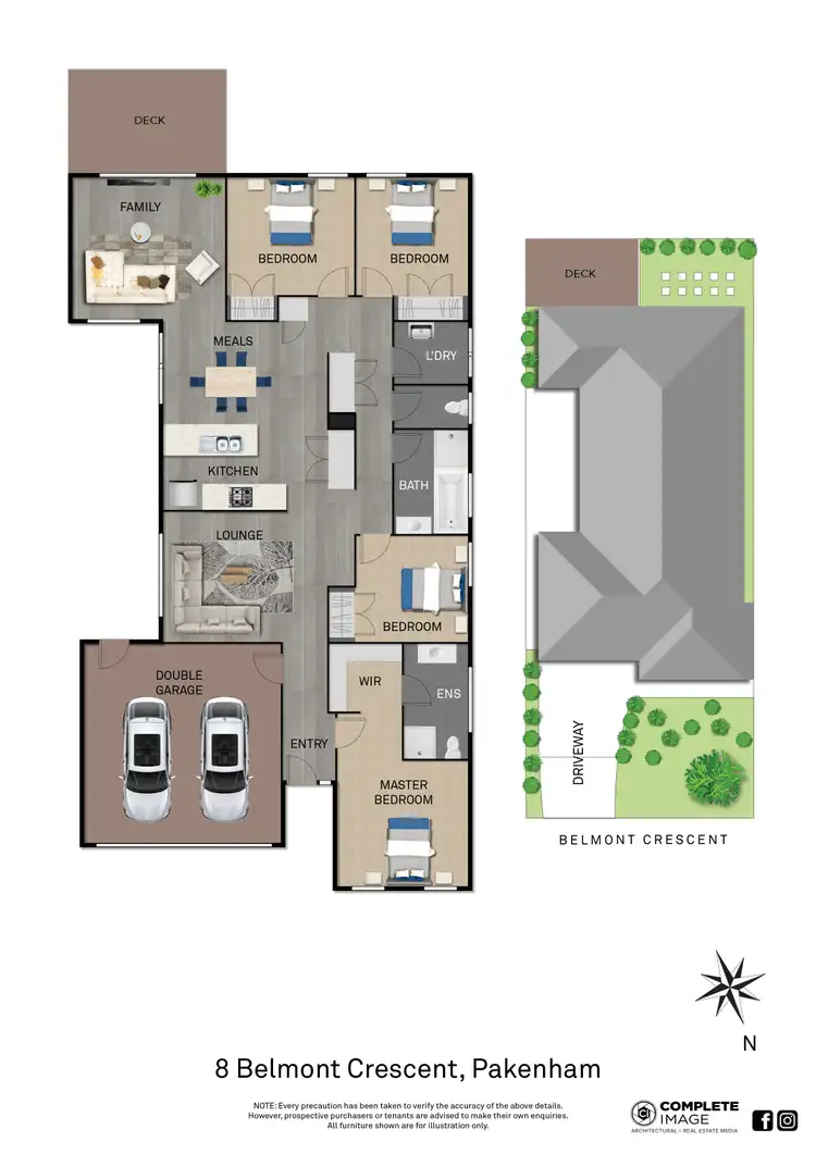 Floorplan of Homely house listing, 8 Belmont Crescent, Pakenham VIC 3810